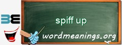 WordMeaning blackboard for spiff up